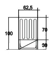 inserito 5,6 m Contenuto d acqua 0,38 l/m 2 superfi cie attiva 0,31 m 2 Qualora il numero di pannelli alloggiabili in