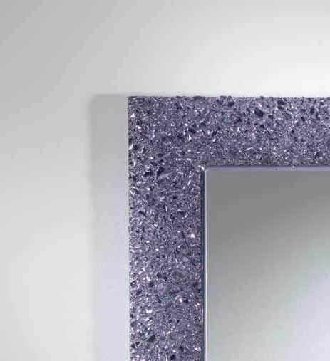 Back metal frame to hang it easily. cm 90x70h (oppure cm 70x90h) 74 75 Glitter art.