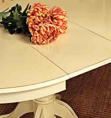 12 Tavolo rotondo Pedestal flip top table finitura panna 120 H 78