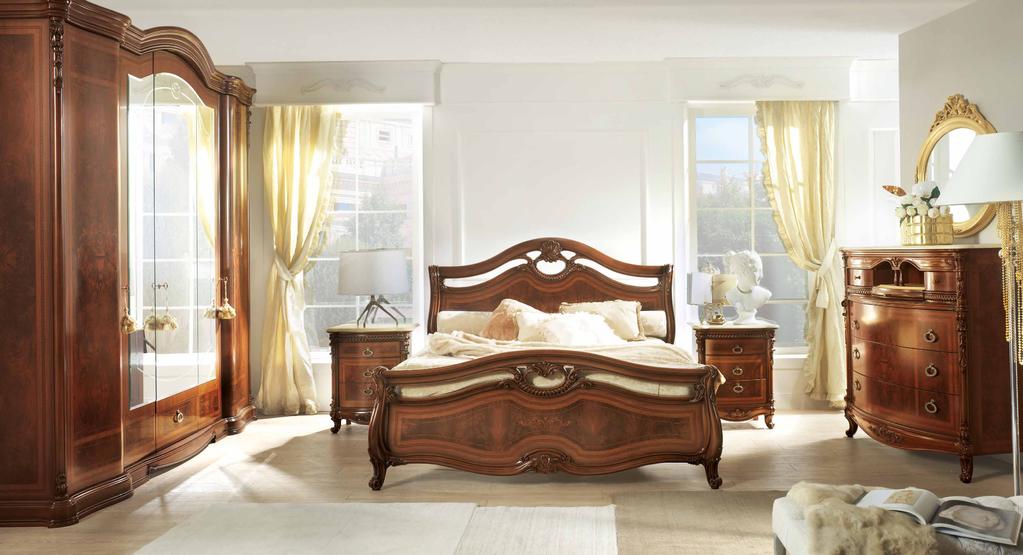 Proposta n.41 cod. V40248 letto legno ANTIO testiera: noce merlot struttura: noce merlot od.: T40243 L 180 P 208 H 134 comodino BERNINI piana: marmo giallo girasole struttura: noce merlot od.