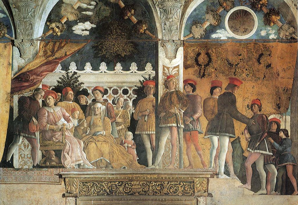 Andrea Mantegna, Camera picta (dipinta), particolare della