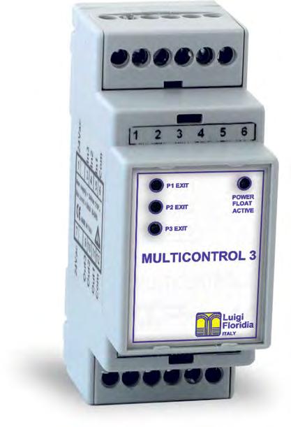 QUADRI ELETTRICI MULTICONTROL-3 CENTRALINA PER ALTERNANZA 3 MOTORI ELETTRICI AUTOMATIC SWITCHBOARD FOR 3 ELECTRIC MOTORS 1 100CE0801 MULTICONTROL-3 24 Caratteristiche tecniche Tensione di