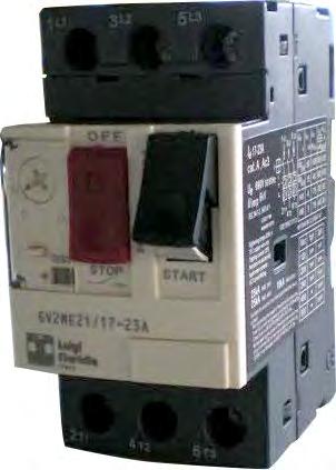 SALVAMOTORI INTERRUTTORI MAGNETOTERMICI SALVAMOTORI PROTECTION MOTOR AUTOMATIC CIRCUIT BREAKER QUADRI ELETTRICI Scala (A) Scale (A) ka 01 100PR02205X SM-1 0,63 1 50 02 100PR02206X SM-1,6 1 1,6 50 03