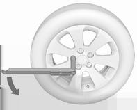Variante 1: 9 Avvertenza Non ingrassare la filettatura del bullone ruota. 1. Togliere il copricerchio. Copricerchi con bulloni in vista: Il copricerchio può rimanere sul cerchio.