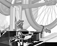 Mettere la bicicletta in posizione diritta usando la leva girevole della cavità della pedivella.