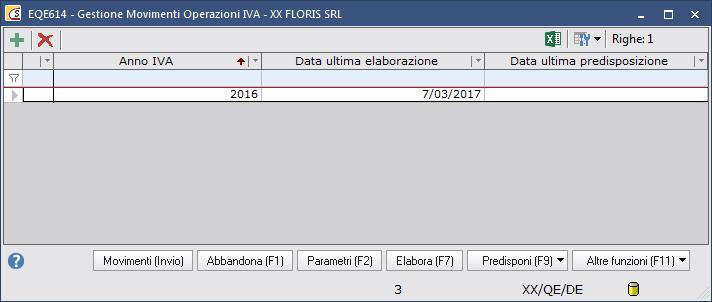 5) CREAZIONE FILE DI EXCEL PER IL COMMERCIALISTA UTENTE SISTEMI Voce di