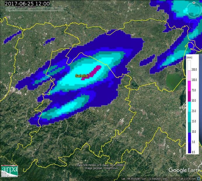 che hanno registrato valori superiori a 20 mm.