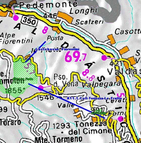 FASE 2: SOLUZIONE ALTERNATIVA DUE 2.1) Aree interessate e caratteristiche dimensionali Fig.