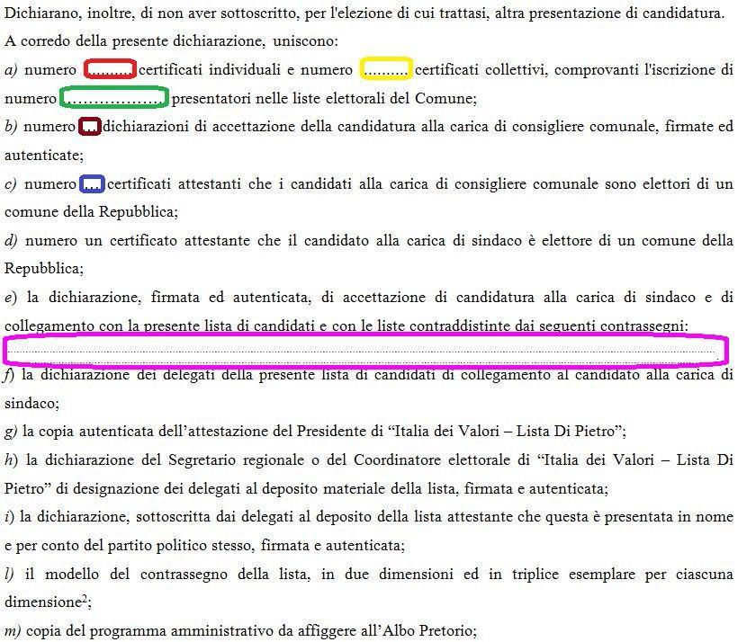 Il calcolo deve essere arrotondato all unità superiore, in caso di cifra decimale; avremo pertanto: numero candidati calcolo dei 2/3 Primo genere rappresentato Secondo genere rappresentato 9 (9:3x2)