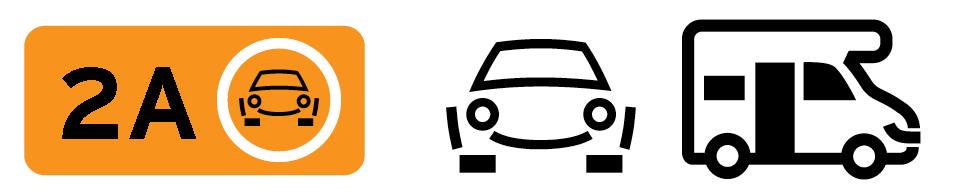 Se si conduce un veicolo con rimorchio, la categorizzazione del veicolo nelle seguenti classi di pedaggio segue solo la massa massima autorizzata del veicolo trainante.