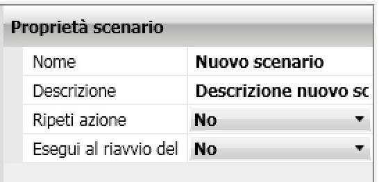 Attenzione: attivando questa funzione si crea un ciclo continuo di azioni, quindi è importante prestare molta cura nella definizione di Stop per interrompere lo scenario e/o nella configurazione di