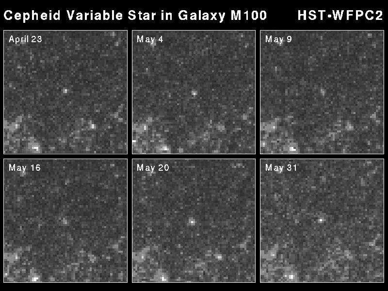 Cepheid Variable Star in Galaxy M100 Astronomia: