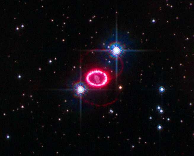 Shocked region around SN 1987A Astronomia: Stelle