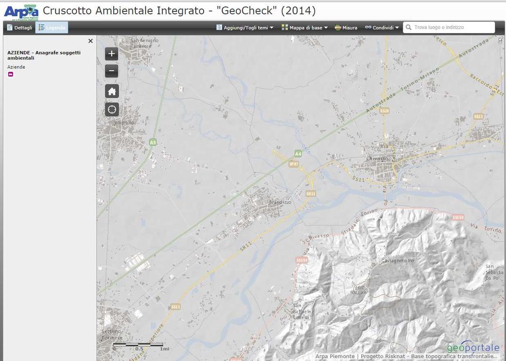 Accesso ai dati con Accesso Client ai GIS datiweb Applicazioni specifiche Obiettivo