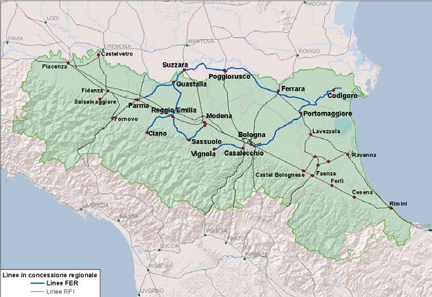 26 La rete ferroviaria della regione Emilia-Romagna Il settore ferroviario per il mantenimento in efficienza della rete e del materiale rotabile regionale.