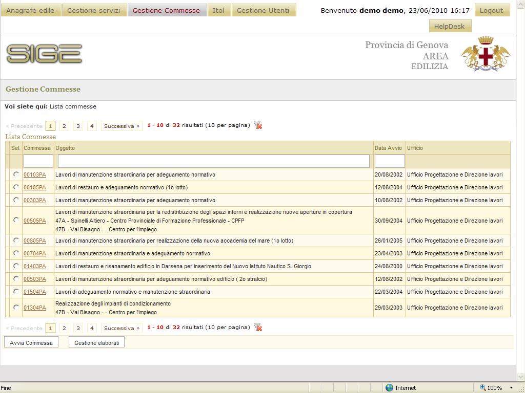 GESTIONE COMMESSE: PROCEDIMENTO LL.