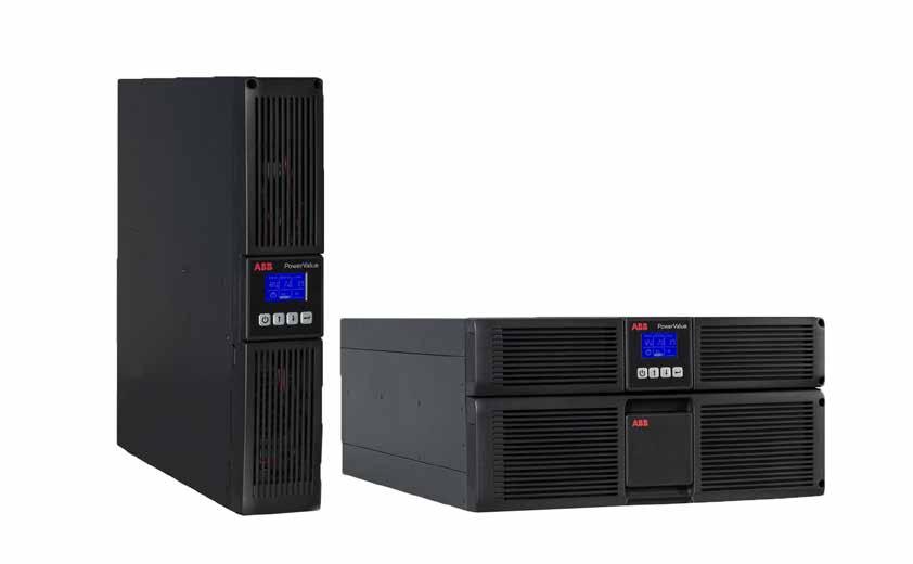 36 PRODOTTI E SOLUZIONI UPS DI ABB CATALOGO PRODOTTI PowerValue 11 RT L UPS monofase per applicazioni critiche PowerValue 11 RT di ABB è un UPS online a doppia conversione che garantisce fino a 10