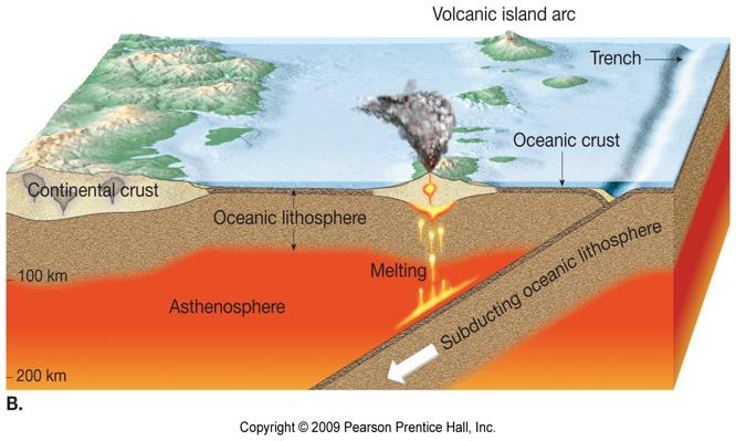 Margine convergente: Oceano