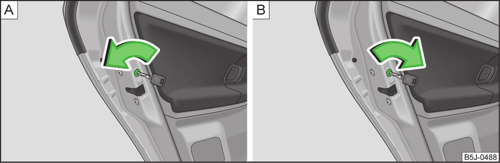 Ogni chiave con comando a distanza contiene una batteria, disposta sotto il coperchio A» fig. 9.