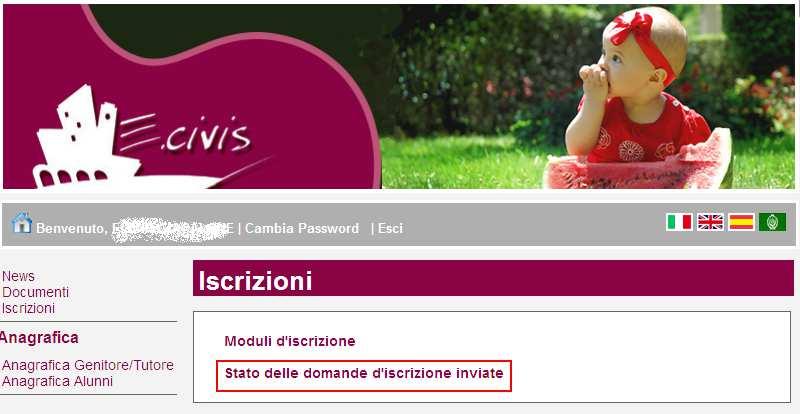 Controllo stato della domanda Dal sito è possibile controllare la situazione delle domande