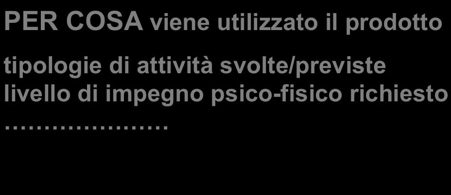 rivolge, tipologie di impiego (domestico, professionale ecc.