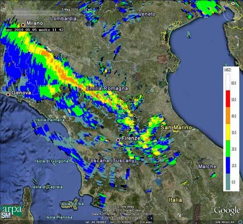 mm in due giorni registrati dai pluviometri di Sissa (PR), Zibello (PR) e Castellazzo Villanova