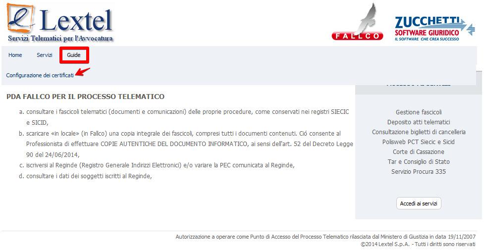 Come accedere al PDA: Seguire le istruzioni sotto descritte a seconda del dispositivo di firma posseduto: Dispositivo di firma Internet Explorer Mozilla Firefox Smartcard INFOCAMERE/INFOCERT Fare