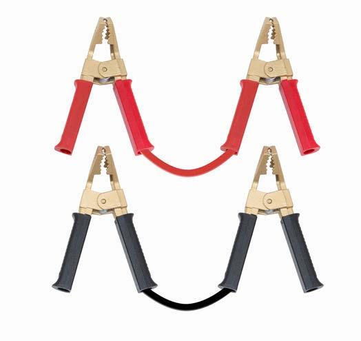 CAVI BATTERIA/BOOSTER CABLES 500 amp - Cavi batteria con pinze in fusione di ottone 500 amp - Booster cables with die-cast brass CONFEZIONE/PACKAGING BUSTA/CARRY BAG SU RICHIESTA/ON REQUEST