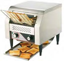 Forno elettrico a nastro per toast Electric conveyor toaster new Tostiere a nastro realizzate interamente in acciaio inox, ideali per i servizi di colazione a buffet.