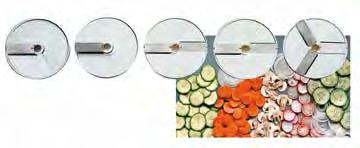 Version with dishwashing safe S/S lid available. Large number of discs available for every purpose.