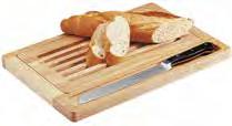 Servizio pane - Bread service mm LxPxh tagliere legno per pane raccogli briciole wooden bread board 215 400x275 2847 2857 2851 2853 cestino per pane ovale -
