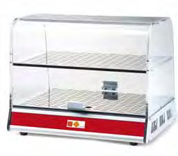 480x25 480x290 - - - - 7 9 Vetrine brioches calde - Hot pastry display cabinets mm piano level W potenza power V/HZ alimentazione power