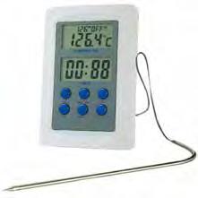 C temperatura temperature P008-50/+280 Termometro con timer ed allarme Timer and alarm themometer Risoluzione: 0,1 C. Funzione: Massima/Minima DATA HOLD.