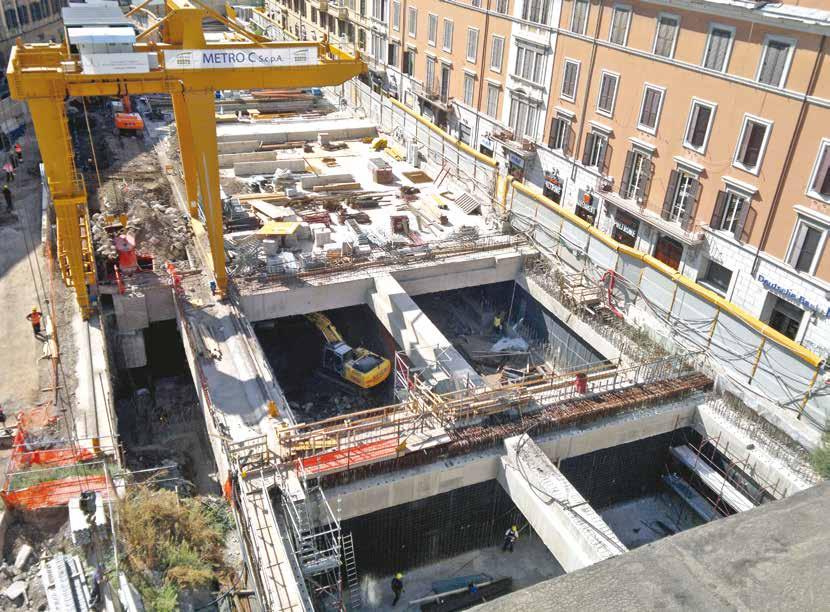 Massimo Chiarelli (1) IL METODO TOP-DOWN E BOTTOM-UP La costruzione della stazione San Giovanni con il metodo top-down LE STAZIONI DELLA NUOVA METROPOLITANA DI ROMA La costruzione delle stazioni di