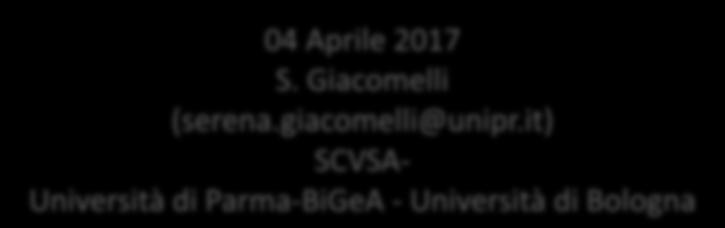 Giacomelli (serena.giacomelli@unipr.