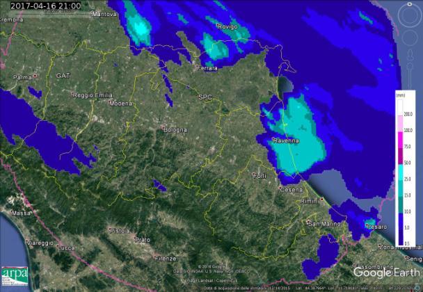 Caratterizzazione microfisica e analisi della grandine La Regione è stata interessata da due diversi episodi temporaleschi: uno il giorno 15 aprile, ed un successivo, che ha causato