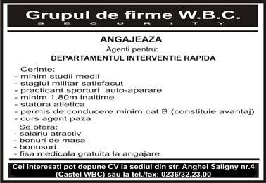 R S.R.L. cu o activitate de peste 12 ani dedicată dezvoltării produselor software pentru piaţa occidentală, anunţă o inedita campanie de recrutare de personal.