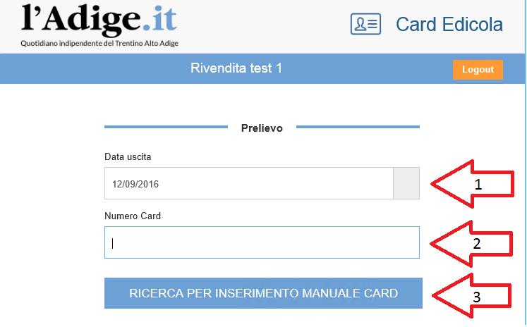 2 Registrazione prelievo quotidiano. Prima di consegnare una copia al cliente va verificata la situazione in tempo reale.