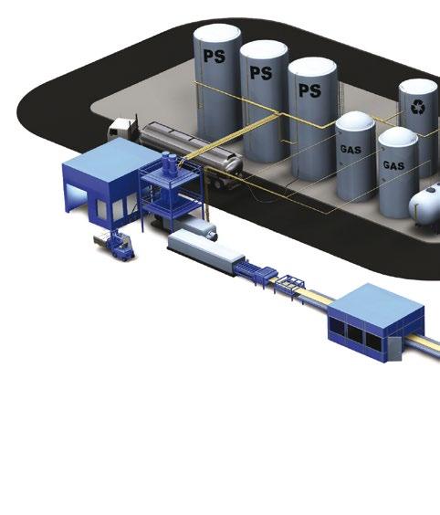 000 metri quadrati dello stabilimento URSA vantano una struttura di moderna concezione, fortemente antisismica e dotata dei criteri costruttivi più attuali, dove gli isolanti URSA sono protagonisti a