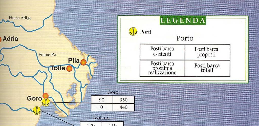 Confronto scenari PRIT/situazione attuale: porti turistici (2/2) Nuovi posti