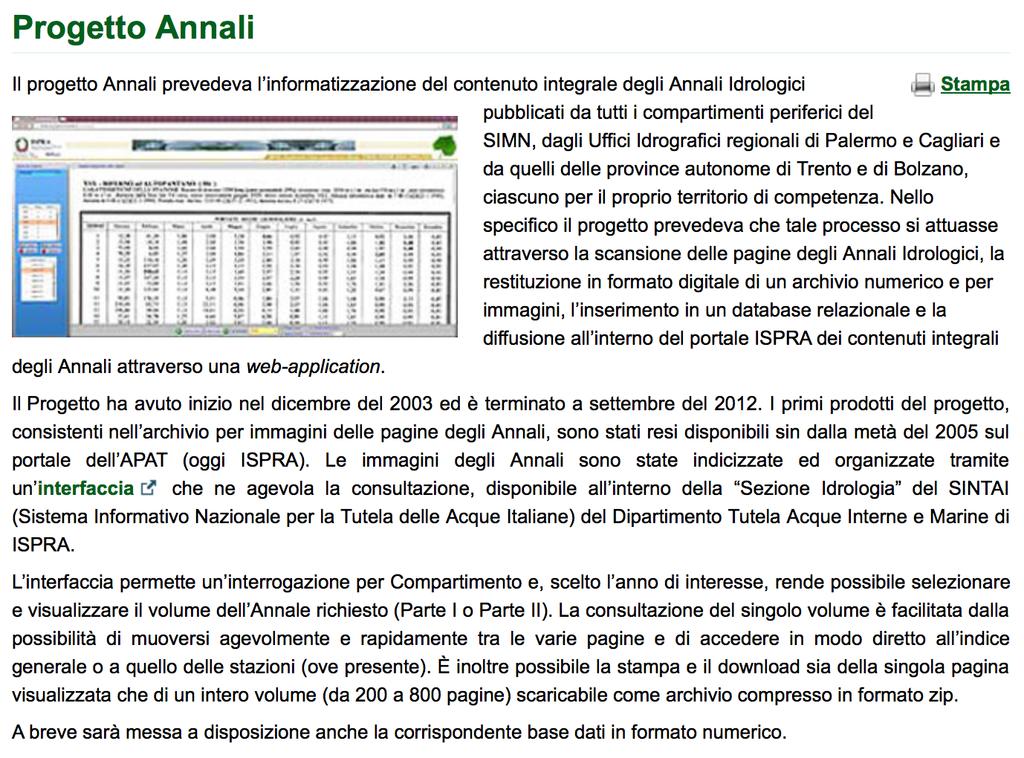 Progetto Annali ISPRA h"p://www.