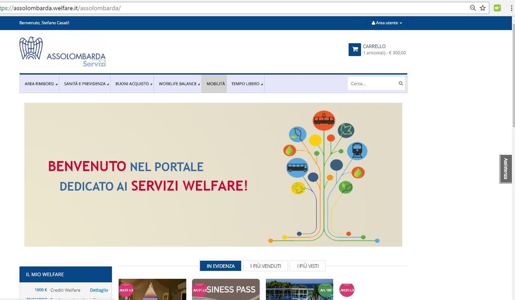 La piattaforma welfare Assolombarda servizi per Federturismo Piattaforma web logata FEDERTURISMO da mettere a disposizione delle aziende che