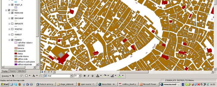 scala di visualizzazione e stampa (1:5.000, 1:10.