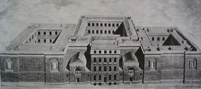 George Dance (1741-1825), Prigioni di Newgate a Londra (1768-80 demolito nel 1902) Fu il principale