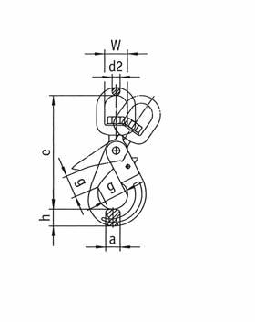 Winner GANCI GANCIO AD OCCHIO Tipo HSW Con sicurezza forgiata.