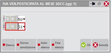 Se viene attivato il parametro in caso di periodicità di liquidazione periodica IVA mensile si abilita anche la possibilità di