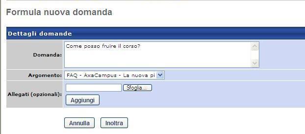 per leggere l intera discussione; per formulare una nuova domanda: cliccare