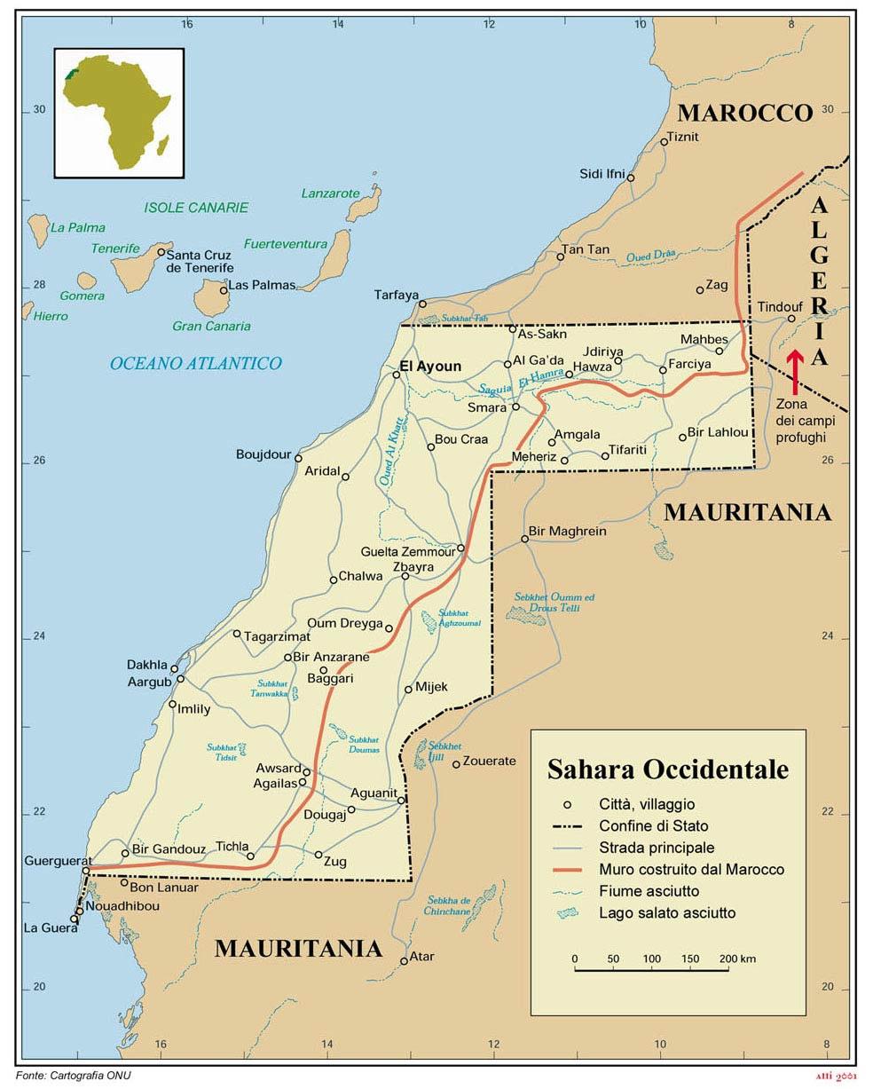 Obiettivo e descrizione del progetto. Situazione politica e ambientale nel Sahara occidentale Il Sahara Occidentale è un territorio di circa 266.