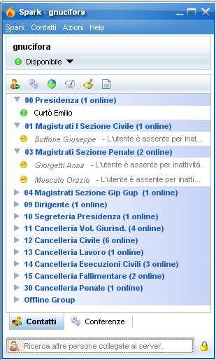 21 Il Programma client Spark Costituisce un sistema di messaggistica istantanea con possibilità di scambio di files.