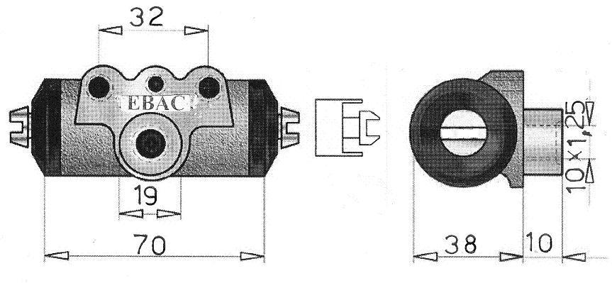 RICAMBI BF100.01 Brake cylinder BF100.02 Brake cylinder BF78.